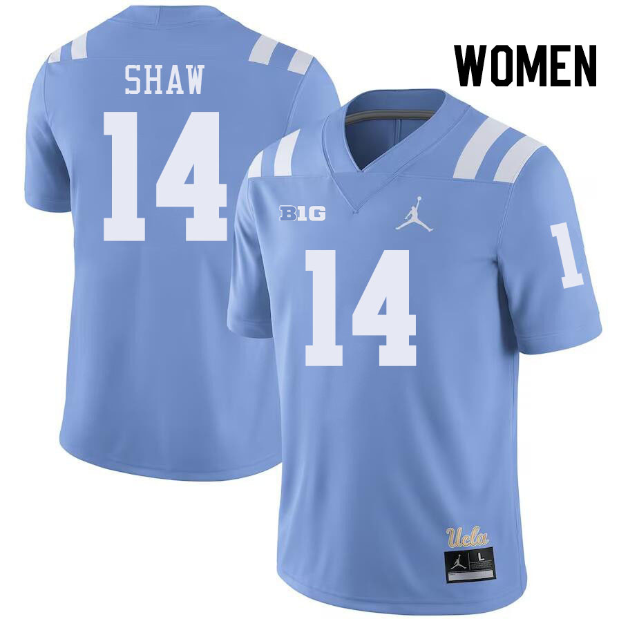 Women #14 Carter Shaw Big 10 Conference College Football Jerseys Stitched-Power Blue